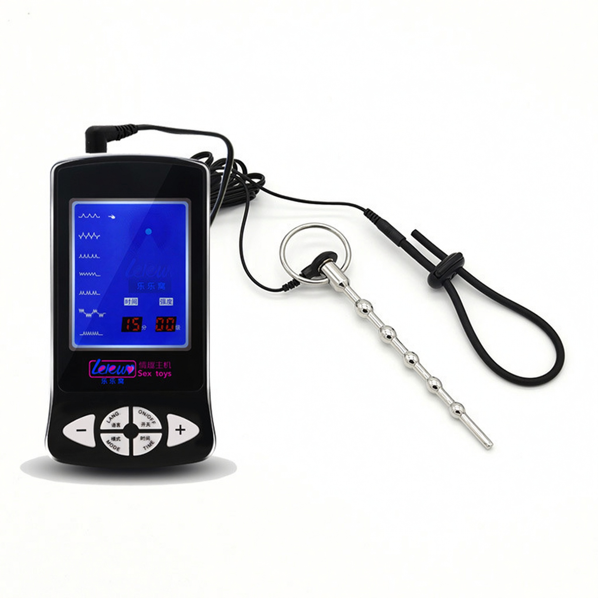 Urethral Stimulator & Conductive Ring Set - Silver - image 4