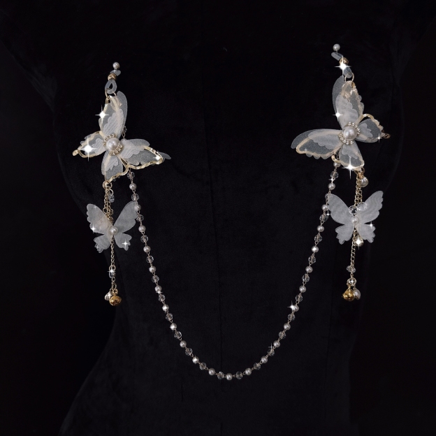 Lace & Discipline: Nipple Clamp & Butt Plug-WeLovePlugs