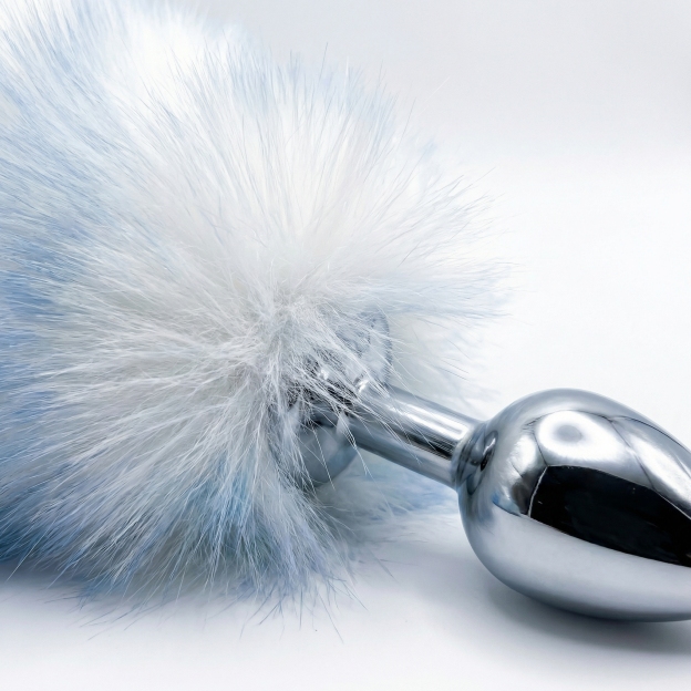 15.4'' Ice Blue Fox Tail Plug Set - image 4
