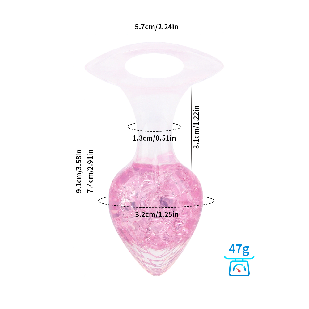 Crystalix Silicone Anal Plug-WeLovePlugs