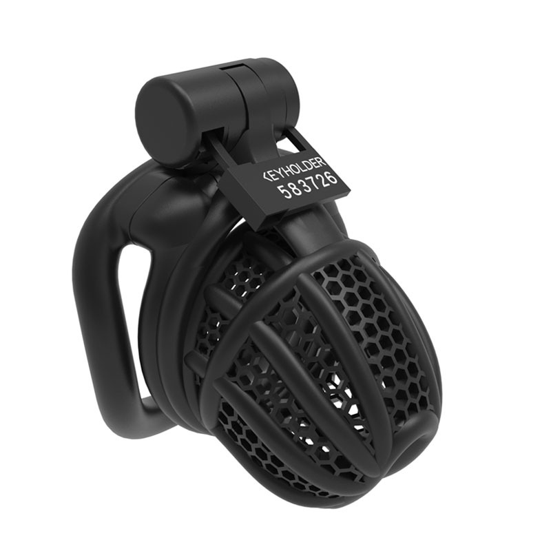 3D Hive Series - Bee Black Chastity Cage-WeLovePlugs
