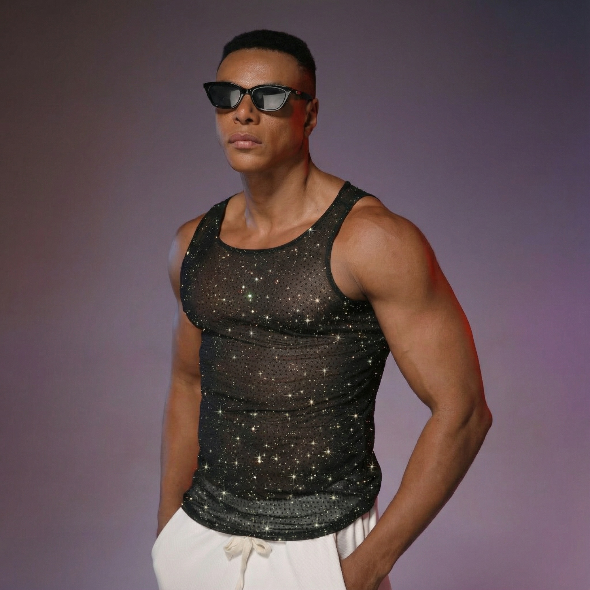 Starluxe Mesh Sparkle Top – Style G - image 7