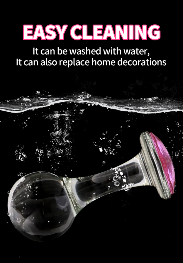Crystalglow Glass Pleasure Anal Plug-WeLovePlugs