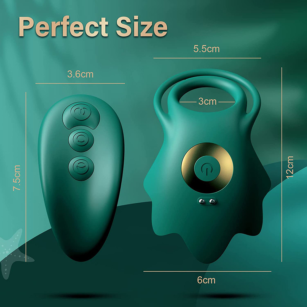 Starfish Vibrating Cock Ring – 360° Stimulation for Couples-WeLovePlugs