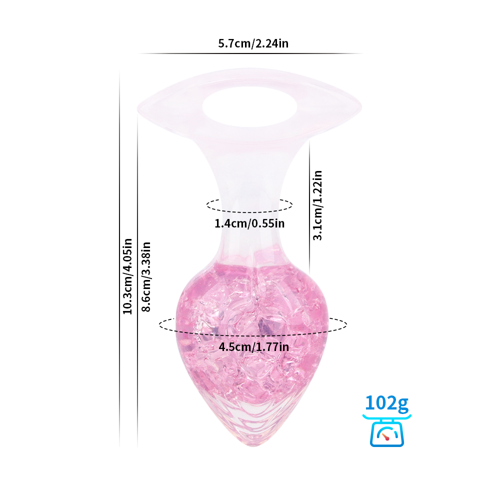 Crystalix Silicone Anal Plug-WeLovePlugs