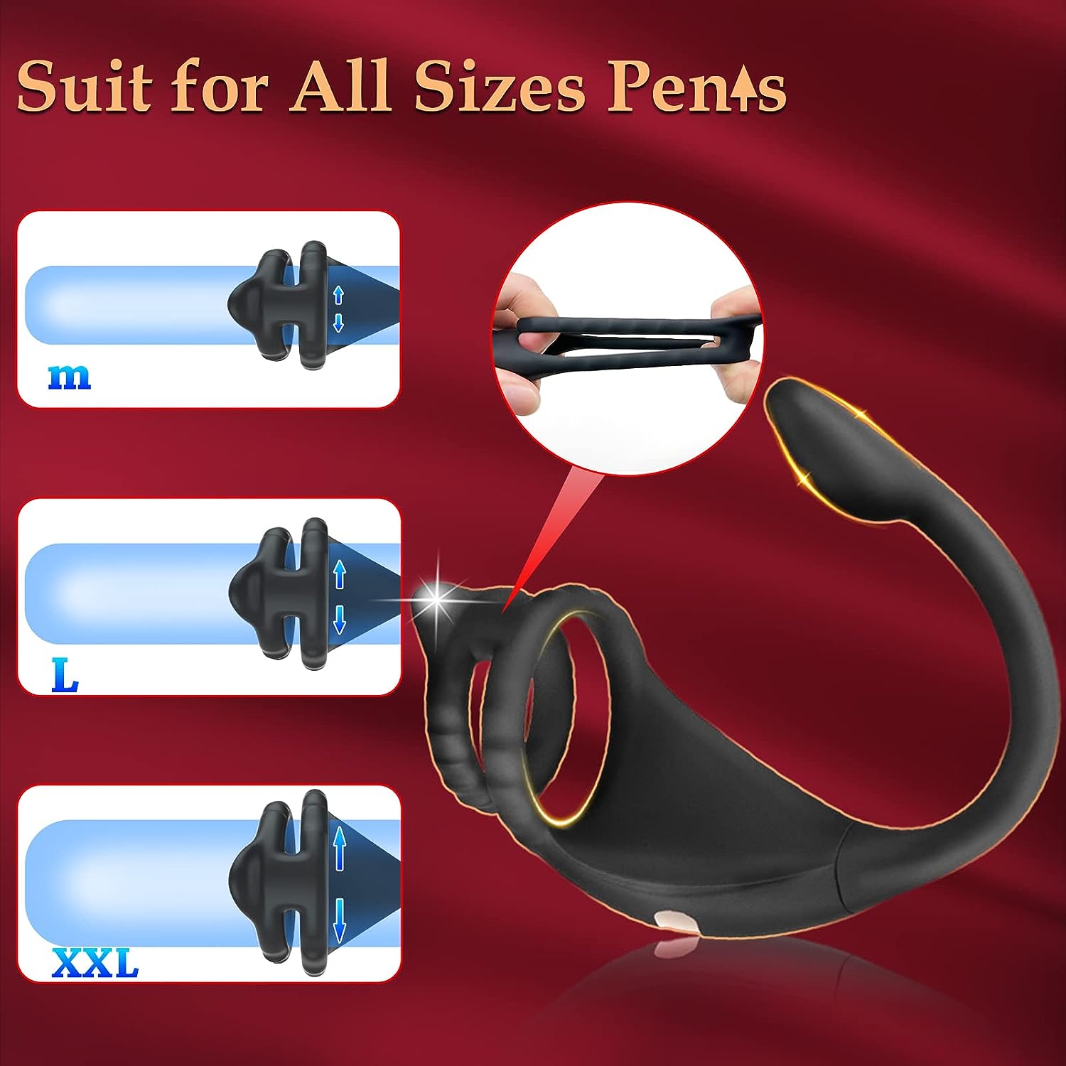 vibrating cock ring taint stimulator Louise-25.5LB Super Soft Full Silicone Ass Sex Toy