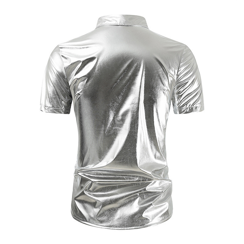 Men's Metallic Shiny Night Club Party - image 2