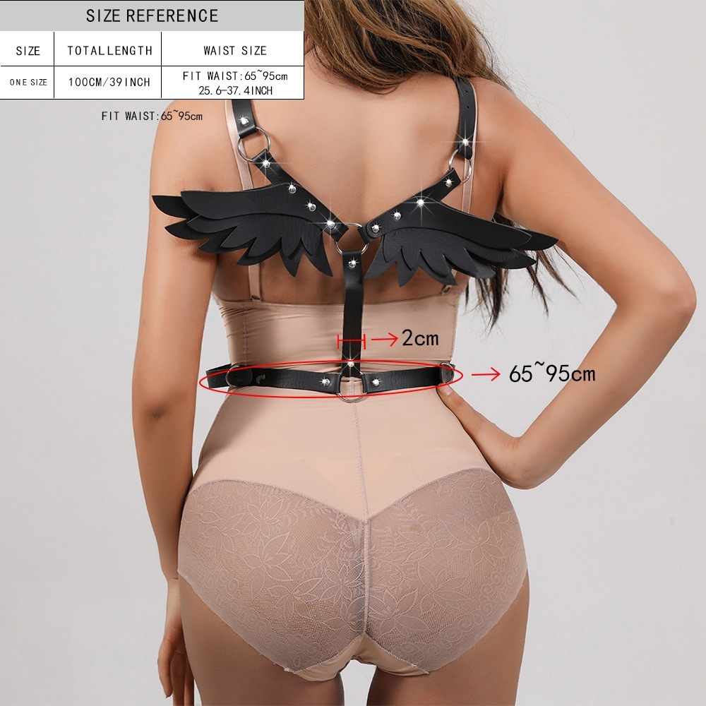 Dark Angel Wing Lingerie Harness Set