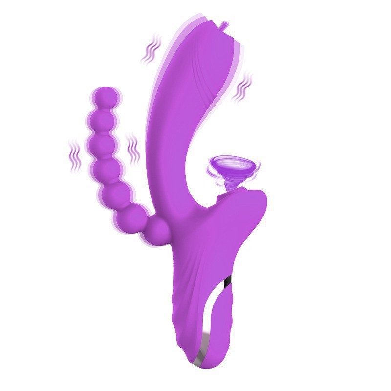 G Spot Pearl Dual Beaded Rabbit Vibrator Wand-WeLovePlugs