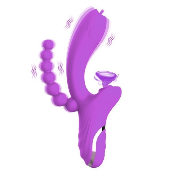 G Spot Pearl Dual Beaded Rabbit Vibrator Wand-WeLovePlugs