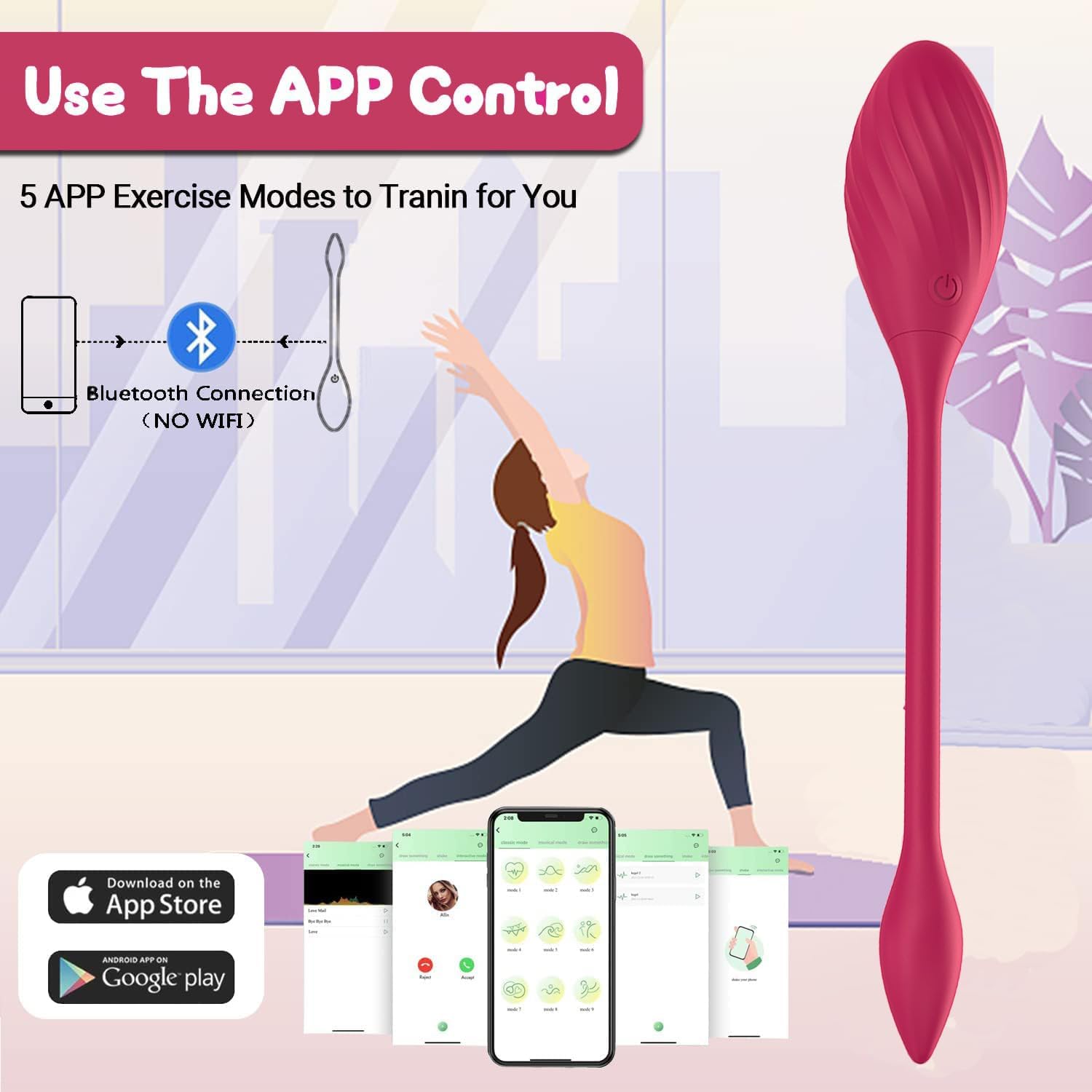 APP Control Wearable Jumping Egg Wearable Vibrating Massager