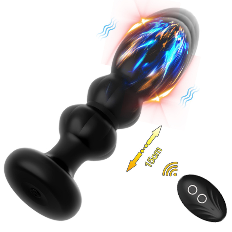 Vibrating Thrusting Silicone Butt Plug -WeLovePlugs