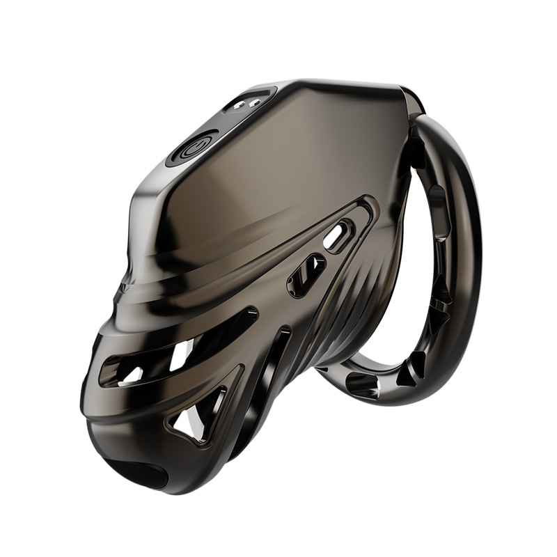 Electric Eel App-controlled Estim Chastity Cage - Black - image 3