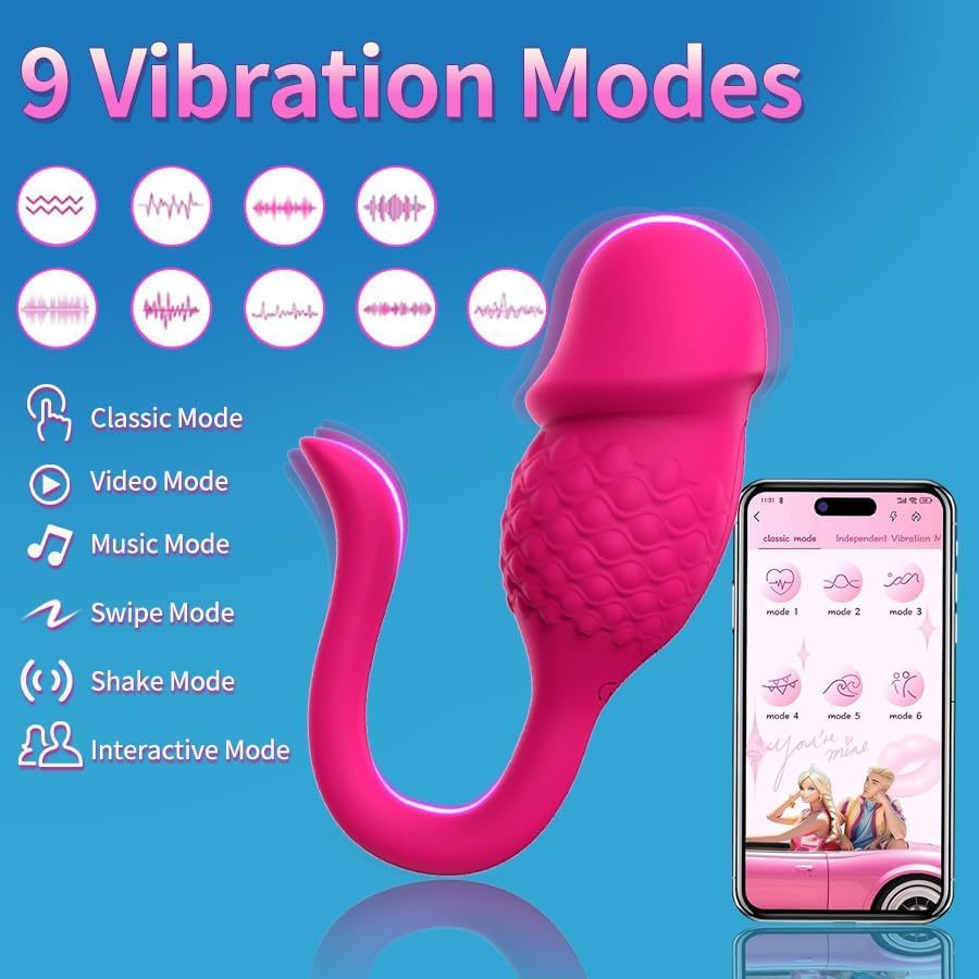 4.45'' Vibrator App Remote Control Wearable Rose Sex Toy For Couples - image 1