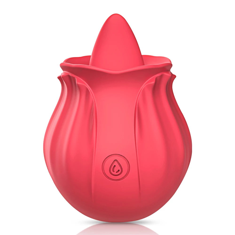 Rosegasm Rosebud Toy – 10 Tongue Licking Vibrator 