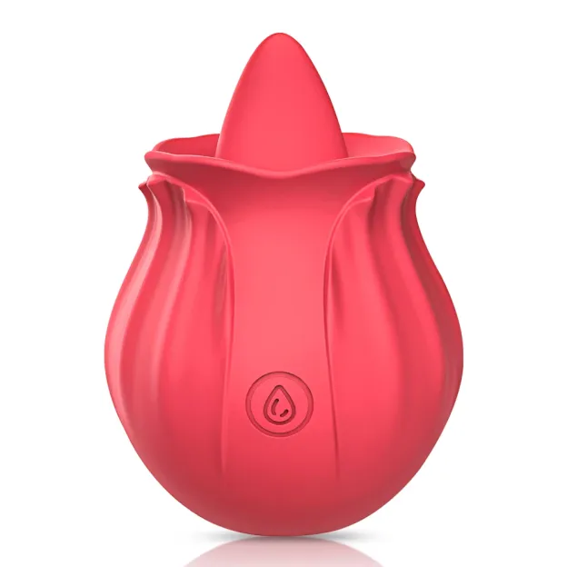 Rosegasm Rosebud Toy – 10 Tongue Licking Vibrator 