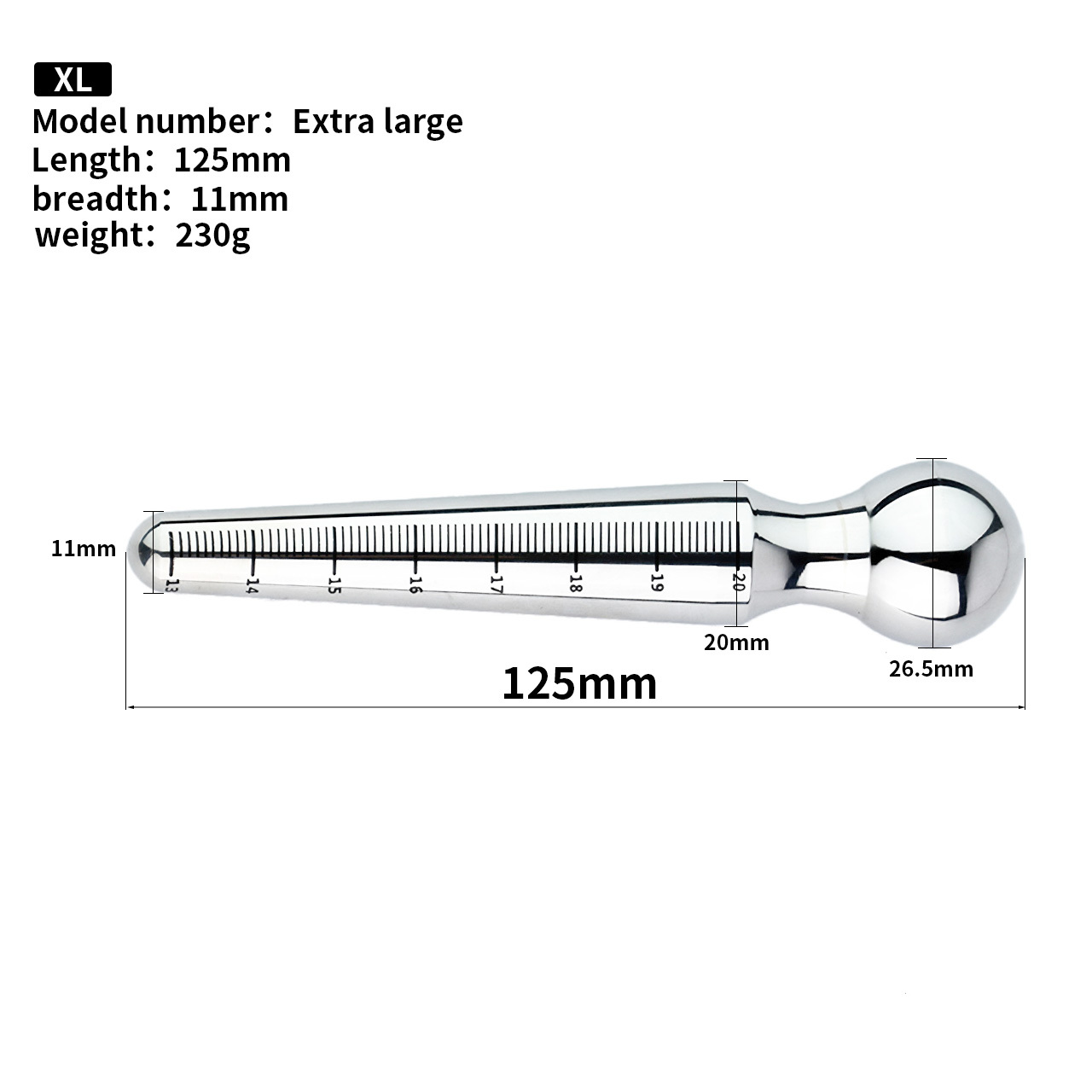 Stainless Steel Urethral Sounds With Scale Sounding Rods -WeLovePlugs