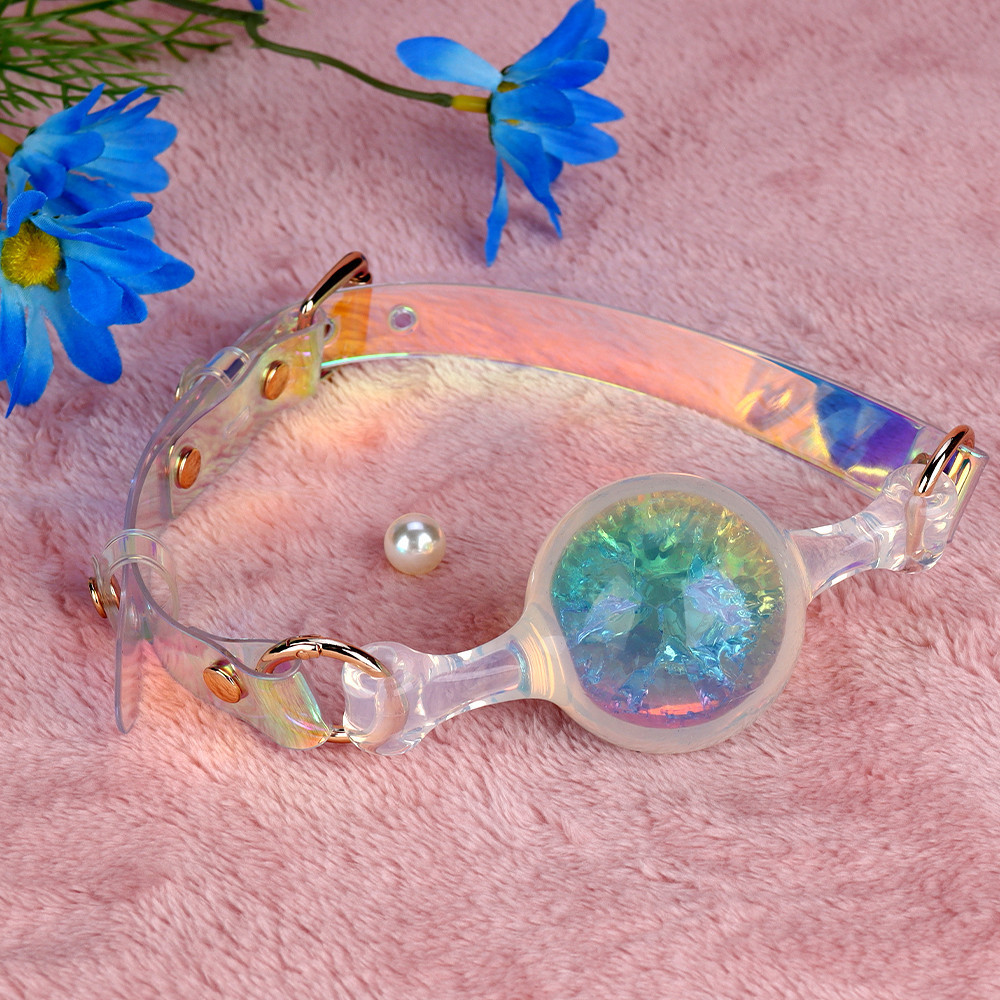 Crystal Breath Control Aesthetics · Bling Ball Gag-WeLovePlugs