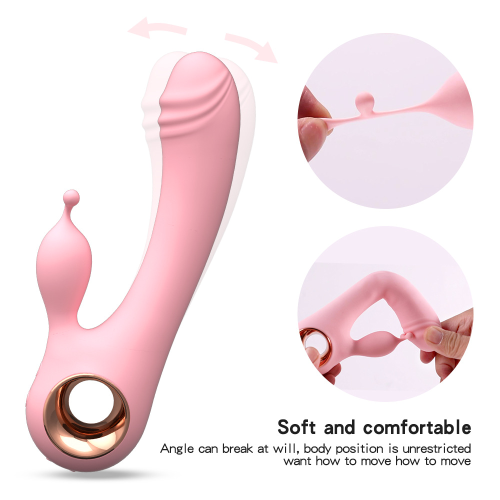 Rabbit Duet Vibrator for Women with 10 Vibration Modes Clitoris G-spot Stimulation -WeLovePlugs