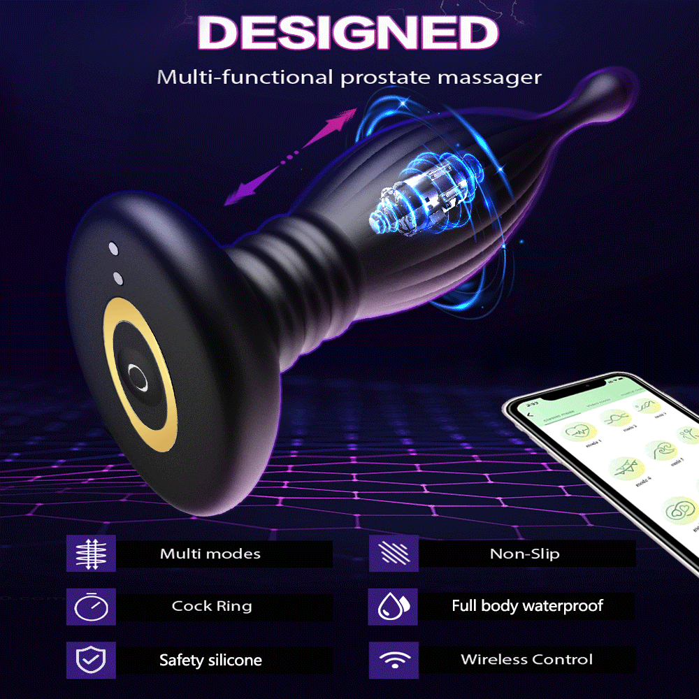 VelvetDrive – Silicone Anal Butt Plug with App Control-WeLovePlugs