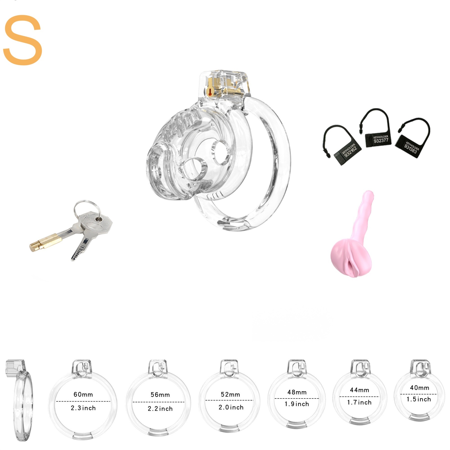 Elastic Male Chastity Cage-WeLovePlugs