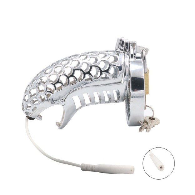 Electric Shock Anal Plug Chastity Lock Set -WeLovePlugs