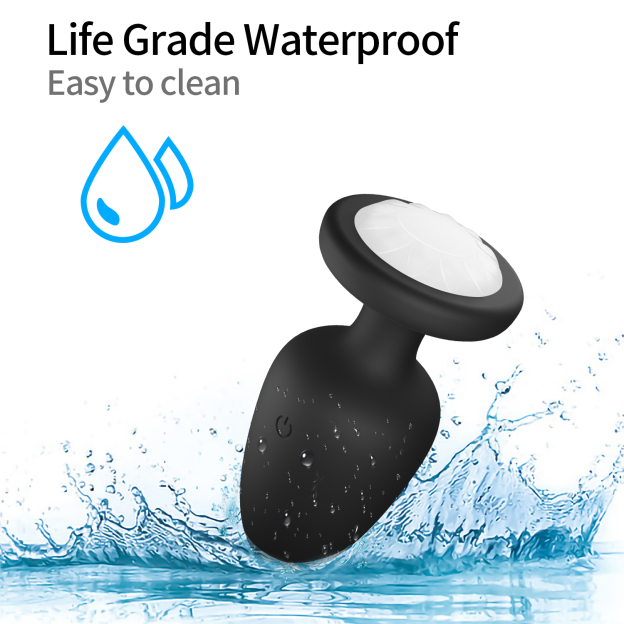 Nebula Remote Control Light Up Anal Butt Plug-WeLovePlugs