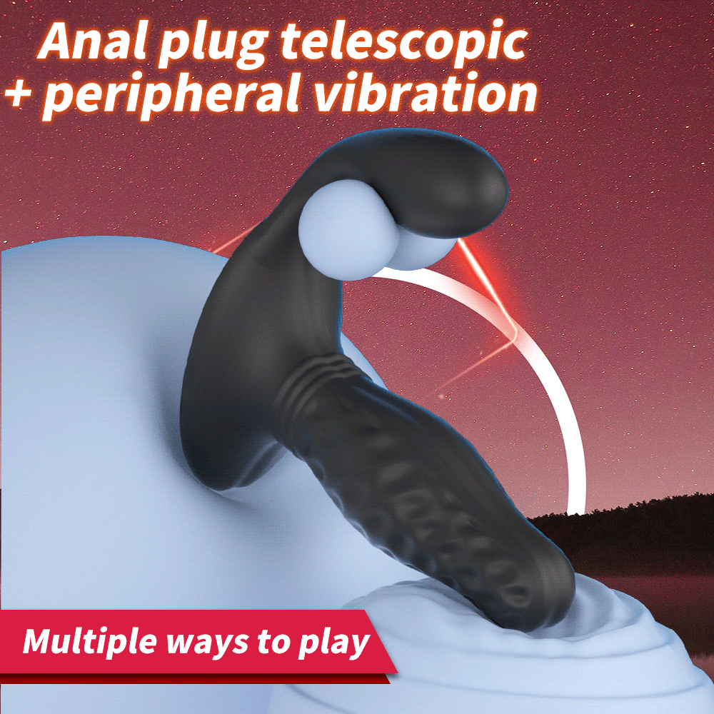 OrgasmoWave - Remote Control 3-in-1 Butt Plug Prostate Massager