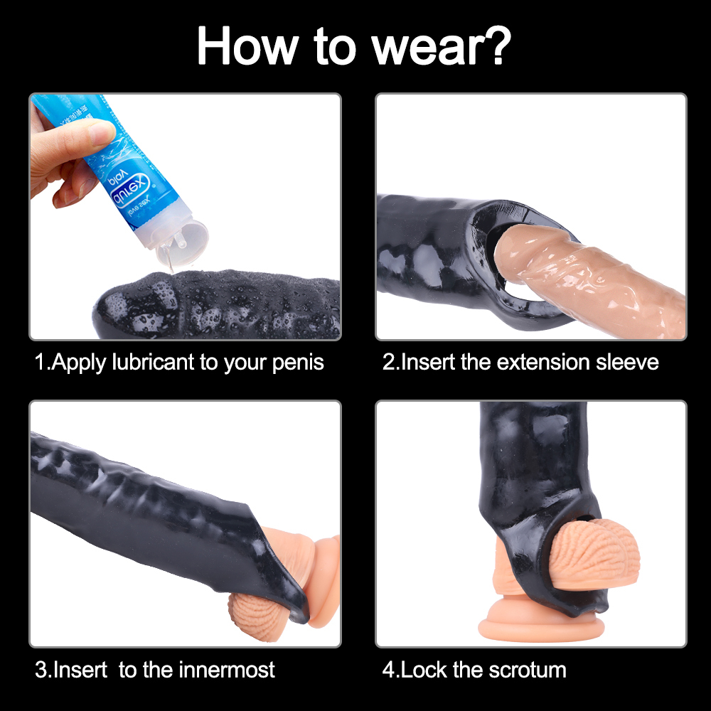 Mighty Penis Extender Sleeve with Ball Loop 