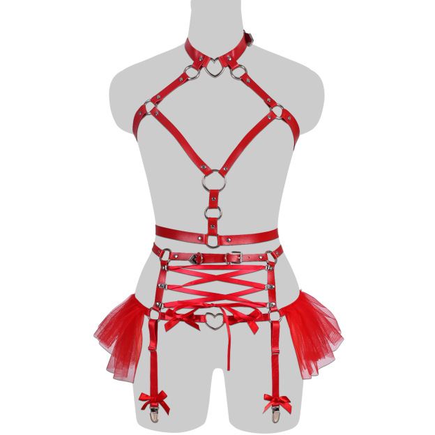 Halloween Rebel Corset Harness Lingerie-WeLovePlugs