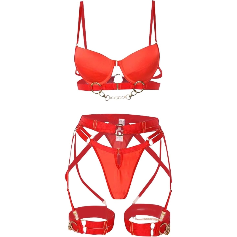 Chain Reaction Bondage Lingerie Harness Set