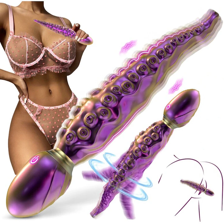 OctoTouch 10-Mode Multi-Zone Vibrator Octupos Dildo-WeLovePlugs