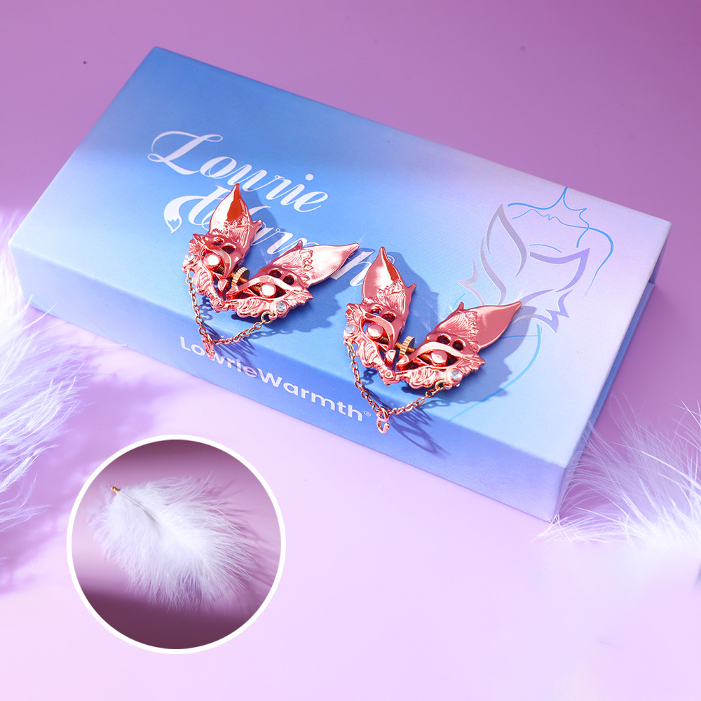 Fox Mask Wheel-adjustable Nipple Clamps - Rose - image 2