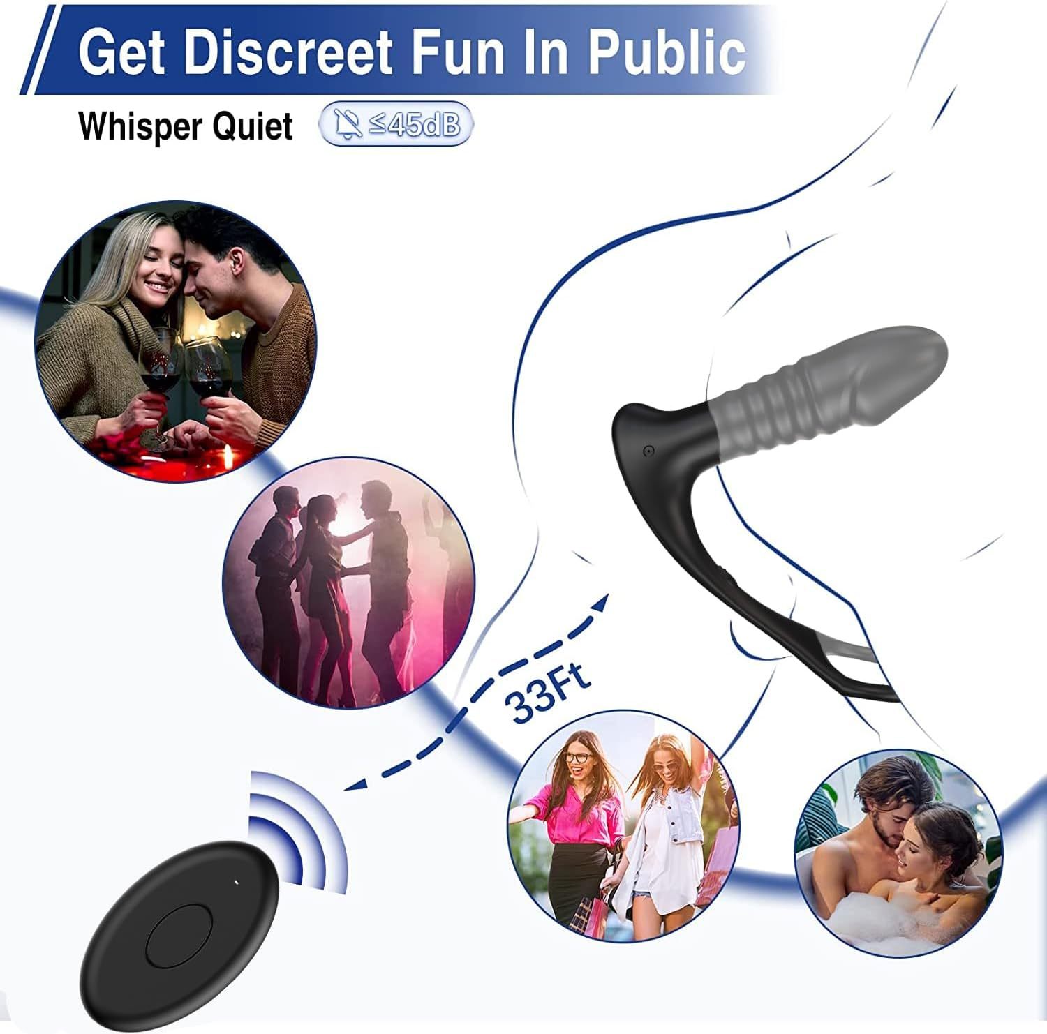 6.69''x1.7'' G Spot Butt Stimulator For Couple - image 8