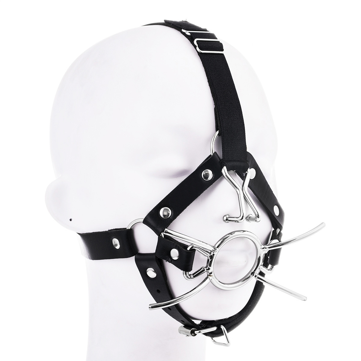 BDSM Spider Ring Gag With Head Slave Harness Nose Hook Flirting Mouth Gags-WeLovePlugs