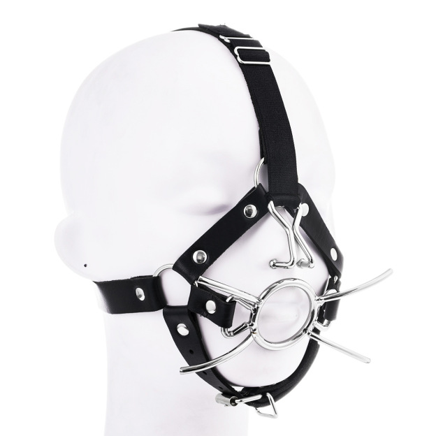 BDSM Spider Ring Gag With Head Slave Harness Nose Hook Flirting Mouth Gags-WeLovePlugs