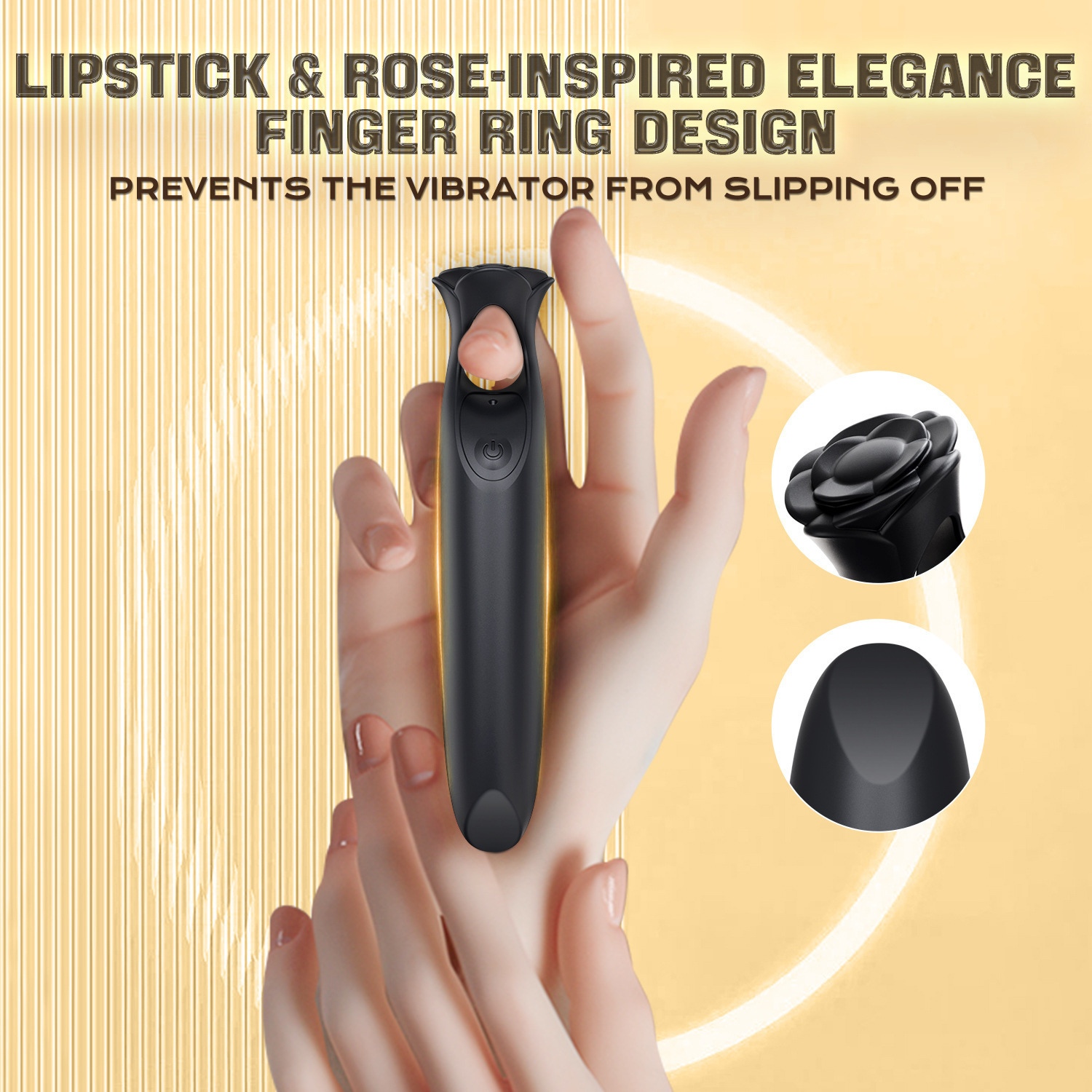 Mini Rose Finger Bullet Mini Vibrator -WeLovePlugs
