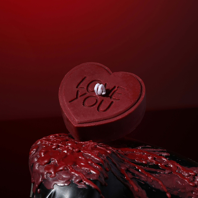 Love You Heart Sensual Candle – Low-temperature - image 1