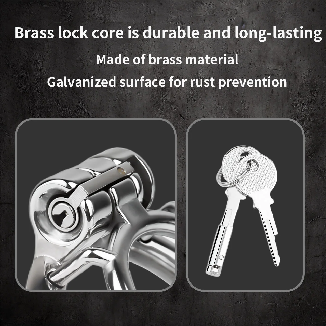 Stainless Steel Anti-escape Inverted Chastity Cage with Urethral Tube-WeLovePlugs