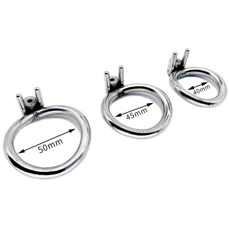 Keyless Anti-pullout Permalock Chastity Cage with Urethral Tube