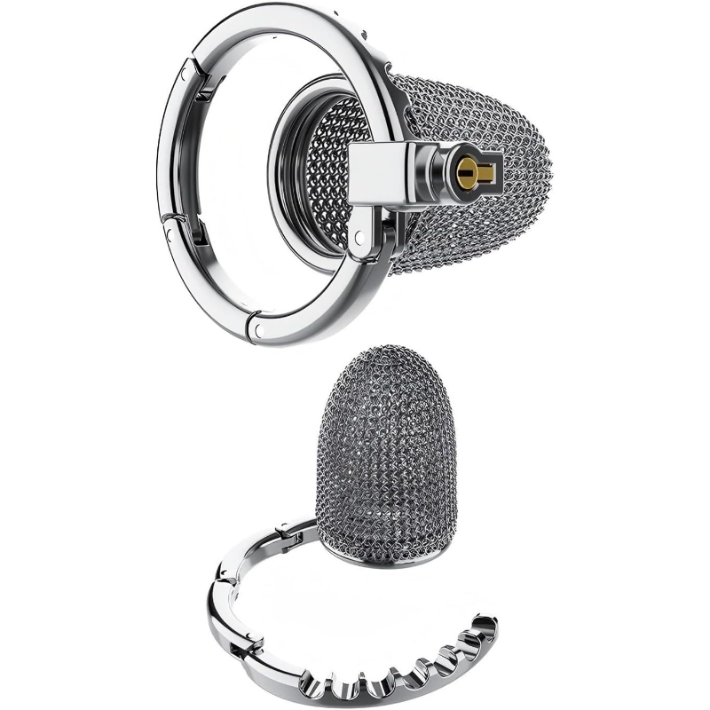 3.54'' Chainmail Mesh Chastity Cage-WeLovePlugs