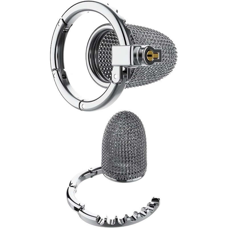3.54'' Chainmail Mesh Chastity Cage-WeLovePlugs