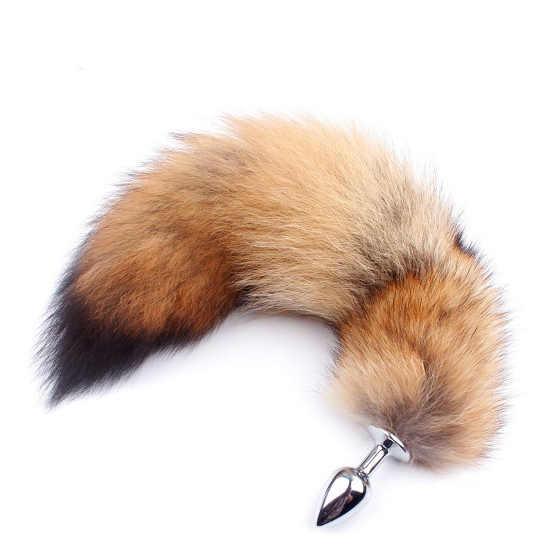 Original Fox Tail Plug Fluffy Cosplay Tail Plug-WeLovePlugs