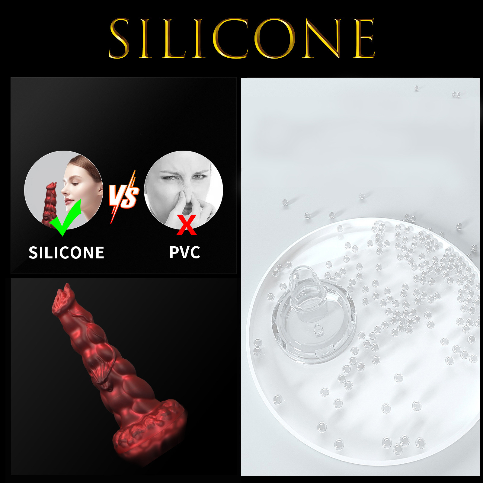 Leviathan Ridge Silicone Plug Fantasy Dildo