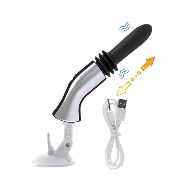 2-in-1 Sex Machine - Silver - image 4