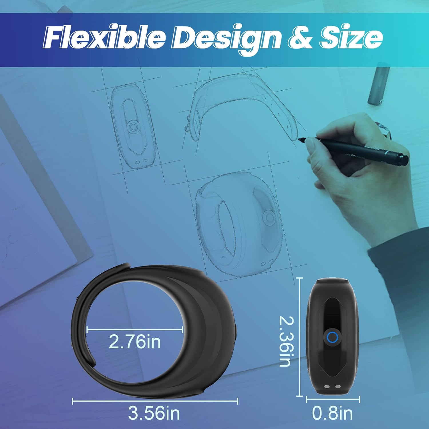 Electric Cock Ring (Delay 10 Vibration Modes+Clitoris Stimulation)-WeLovePlugs