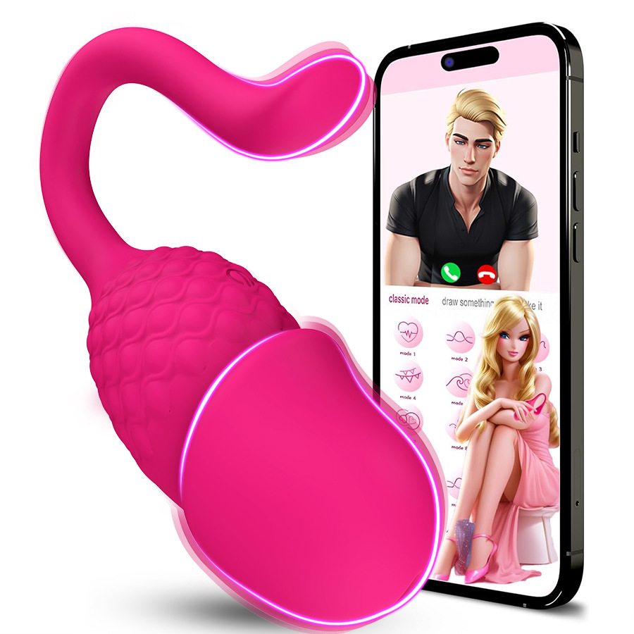 4.45'' Vibrator App Remote Control Wearable Rose Sex Toy For Couples - Rose - image 6