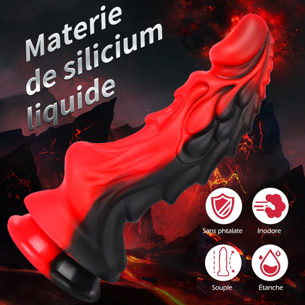 Raging Monster Dildo – 8.7 Inch - image 1