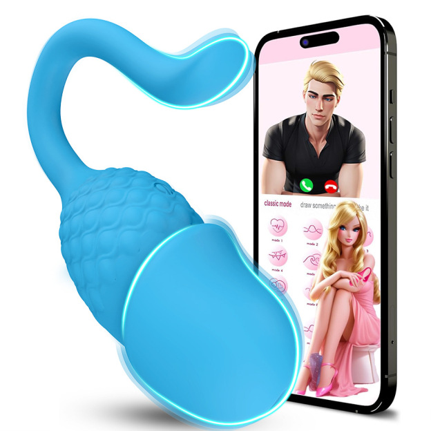 4.45'' Vibrator App Remote Control Wearable Rose Sex Toy For Couples - Blue - image 10