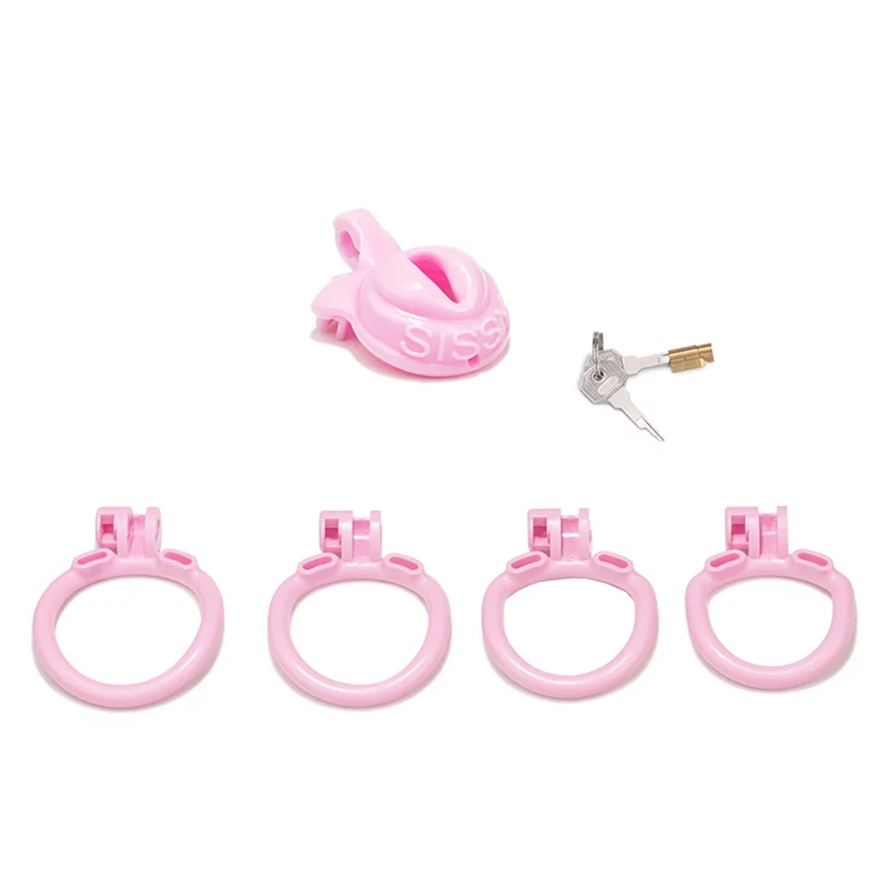 Premium Pink Sissy Chastity Cage -WeLovePlugs